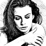 portrait sketch android application logo